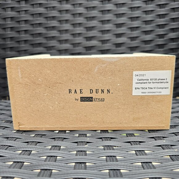 Rae Dunn Wooden Block Perpetual Desk Calendar EUC - Picture 5 of 7